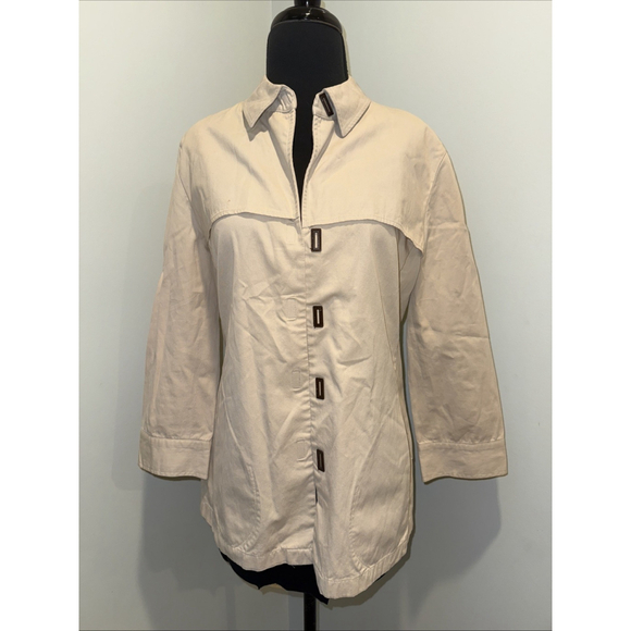 Armani Collezioni Jackets & Blazers - Armani Collezioni Khaki Trench Jacket Women’s 6